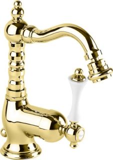 Смеситель для биде однорычажный, золото Cezares MARGOT-BSM2-03/24-Bi